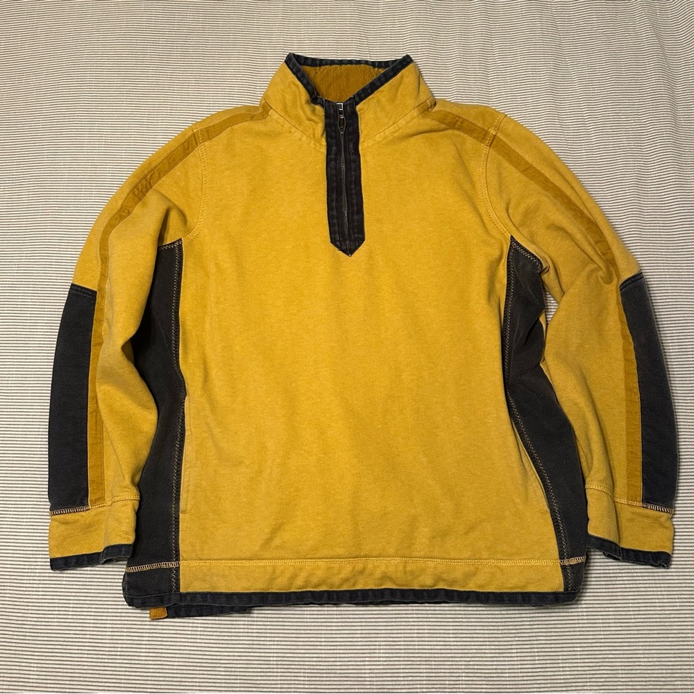 Men’s 1/4 Zip Pullover XXL Fat Face Elbow Patch Sweater
